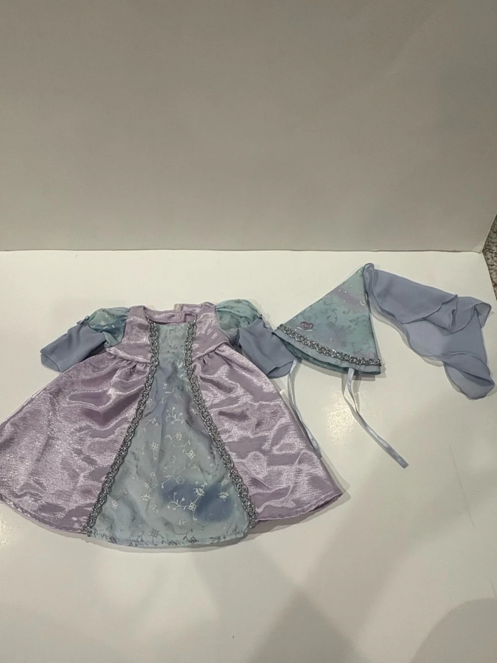American Girl Bitty Baby Princess Dress and Hat
